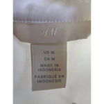 H & M 100% Cotton Poplin ruffle prairie button down Retro Western Cottagecore M Photo 2