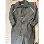 White Stag Vintage  Ski Womens Snow Jumpsuit Womens Size 14 Black Snow Suit‎ 80s Photo 7