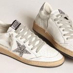 Golden Goose  Women's Ball Star in nappa with star and glitter heel tab  Photo 0
