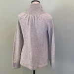 Apt. 9  Women’s Medium Gray Open Front Button Mock Neck Warm Cardigan Sweater Photo 2