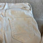MOTHER The Mid Dazzler Crop Fray In Cream Puff Jeans Size 24 Photo 11