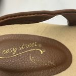 Easy Street  Slingback Sandals Die Cut Leather Uppers 9‎ Kaley Tan Brown New Photo 6