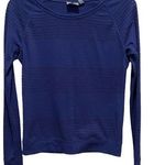 Athleta  Long Sleeve Laser Cut Sweater Royal Blue Size XXS Photo 0