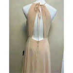 Lulus NWT  Aim for amour champagne halter maxi dress medium NWT Photo 10
