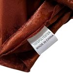 Princess Polly  Brown Satin Flowers Mini Dress Women Size 12 NWT | 12-16 Photo 3