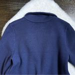 Anthropologie Moth Navy Blue and Red Knit Sweater Blazer Photo 5