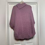 Talbots Dusty Rose Pink Knit Poncho Style Women’s Button Up Sweater Cardigan M Photo 6