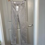 ZARA  SLIM FAUX SUEDE SLIT‎ FLARE PANTS Photo 2