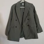 A New Day  Women's Double Breasted Blazer Jacket Back Slit Mid Length Photo 2