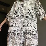 comic book button up avirex White Size 3X Photo 1