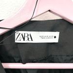 ZARA Women Belted Puff Shoulder Jacket Dress Black 7832/504/800 Sz M Photo 2