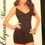 NWT Elegant Moments Sexy short black dress Size M Photo 1