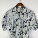 Jason Wu Blurred Poplin Belted Shirt Dress Blue Size 4 Photo 4