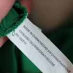 Eloquii  Green High Low Ruffle Peplum Button Down Size 20 Photo 7