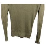 Esqualo Cotton Blend Lace Turtleneck Olive Green Sweater Size Medium Womens Photo 0