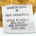 American Threads  Mustard Chunky Knit Bobble Sleeve V-Neck Sweater M Photo 5