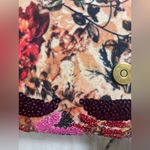 NWT Anthropologie Sparkled Beaded Flora Clutch Purse in Rose/Tyrie w Chain Strap Pink Photo 4