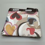 LeSportsac A Rare Vintage HTF Print  Multicolor Zip Tissue Holder Coin Purse Photo 3