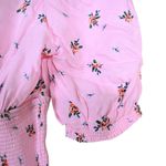 AFRM Womens S Haley Smocked Top in Pink Bouquet NEW Photo 9