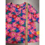 Ruby Rd  Floral Shirt Womens Plus Size 2X Tropical Vacation 3/4 Sleeves Stretch Photo 7