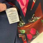 Alden Adair Floral Print Maxi Dress Sleeve Maxi Dress(Size Medium) Blue Photo 9