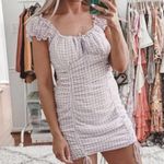 Cotton Candy LA Purple Gingham Dress Photo 2