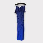 Nicole Miller  Women's Techy Crepe
Strapless Gown w/ Flare Blueberry Dress
Size 6 Photo 1