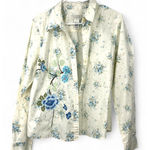 VINTAGE Crazy Horse | XL | Top Button Up Down Shirt Womens Embroidered Cottage Blue Photo 0