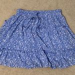 Sienna Sky Blue Floral Skirt Photo 1