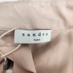 Sandro  Paris Tank Size 2 US Size 6 Cream Sleeveless NWT 100% Silk Bow Photo 6