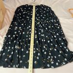 AFRM Noir Spring Floral Sheer Mesh Tiered Long Sleeve Mini Babydoll Dress Size M Black Size M Photo 14