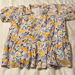 Entro Floral Blouse or Dress with Yellow and Purple Flowers Photo 0