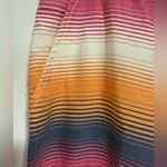 Trina Turk Kern Serape Striped Wide Leg Cotton Pants Women’s Size 4 Photo 2