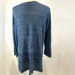 kim rogers blue loose knit cardigan sweater size XL Photo 3