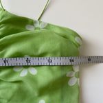 Self Esteem Green Mesh Flower Cami Crop Tank Photo 3