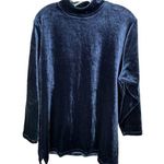 Vintage Carolina Colours Navy Velour Shirt Blue Size M Photo 0