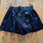 ZARA Black Silky Satin High Waisted Shorts | XS Photo 0