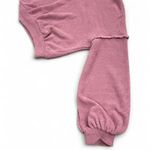 Free People  FP Beach Catalina Top Mauve/Pink Waffle Knit Pullover‎ Size M Photo 4