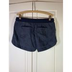 Athleta Linen Beachside Bali Shorts Women's 8Blue Faded Camo 3" 211109 Pull On Photo 2