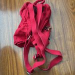 Brandy Melville  Red John Galt Fabric Mini Backpack Photo 3