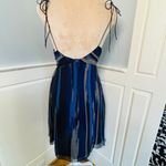 Halston Heritage  Romantic Flowy Handkerchief 100% Silk Mini Dress Large Photo 5