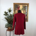 Gorgeous Woman Sweater Dress Embroidered Red Tunic Top Size Medium Long Sleeve Photo 5