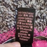 Victoria's Secret  HOT PINK POLKA DOT LACE TRIM SATIN SLIP INTIMATES SLEEP LARGE Photo 10