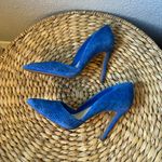 Jessica Simpson CHARIE Pointed Toe Blue Suede Stiletto Pumps Heels Size 7 Shoes Photo 5