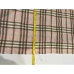Burberry  London‎ Pink Cashmere Scarf Check Plaid Fringe England Photo 4