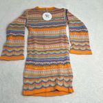 Princess Polly  Womens Size 4 Crochet Capri Mini Dress Orange Blue Stripe NWT Photo 10