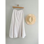 Madewell  | NWT Fluted Midi Skirt in Tile White | Sz 23 Photo 5