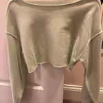 Green cropped crewneck Photo 0