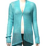 Chico's Open Front Sheer Knit Cardigan Lightweight Trendy Stylish Layering Piece Photo 0