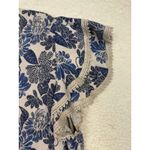 Luisa Perla Made In Italy‎ Crochet Trim Ruffle Sleeve Linen Lace Dress Large Photo 7